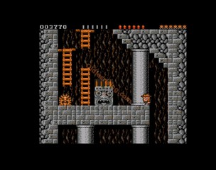 une photo d'Ã©cran de Rick Dangerous sur Commodore Amiga